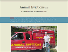 Tablet Screenshot of animalevictions.com